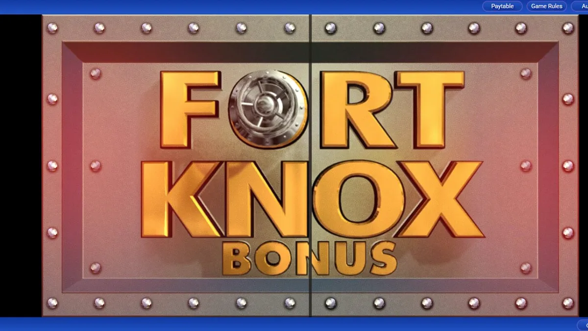 Tampilan visual slot Fort Knox Da Vinci Diamonds dengan elemen seni Renaisans dan brankas emas.